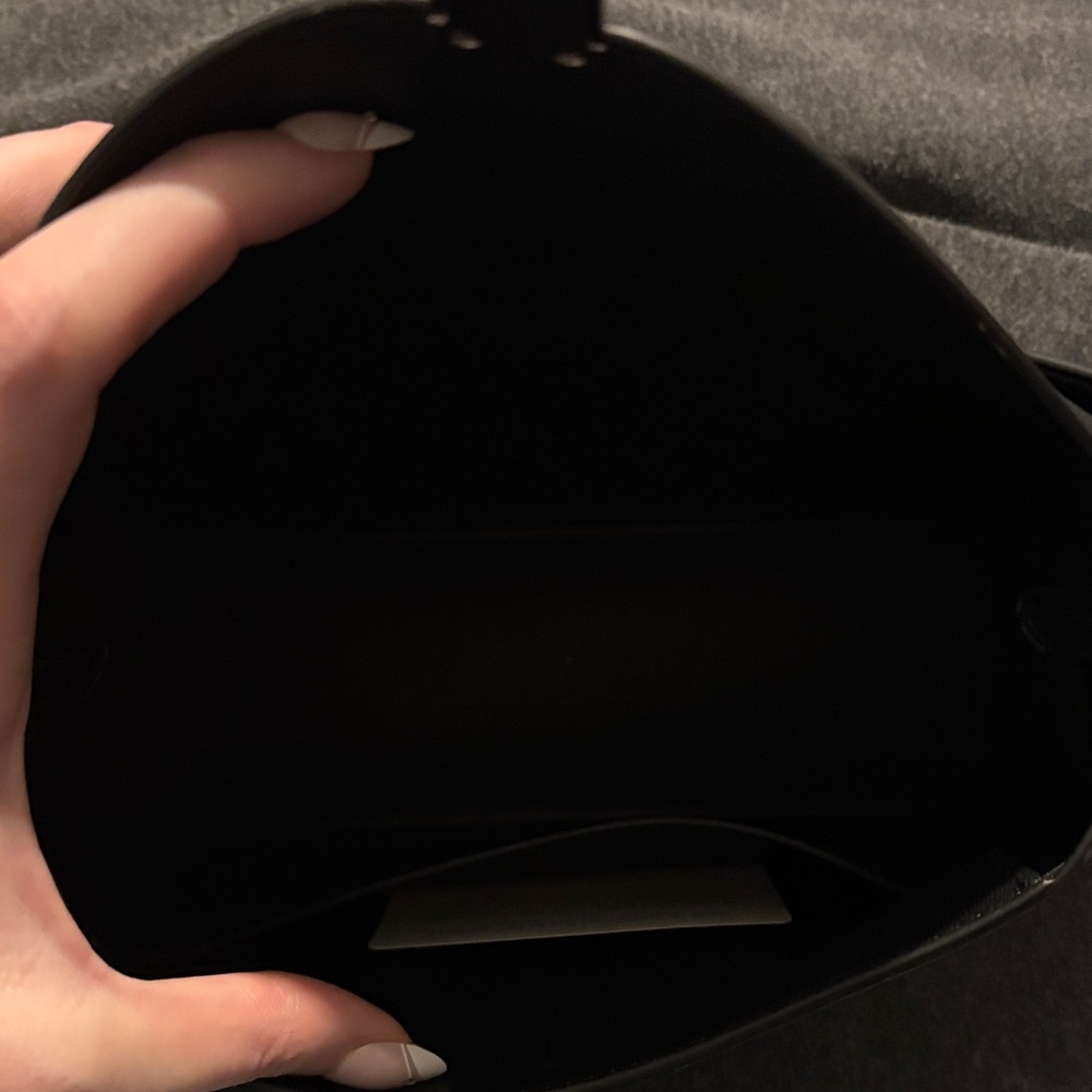 Charles & Keith Shiny Black Shoulder Bag - Picture 6 of 9
